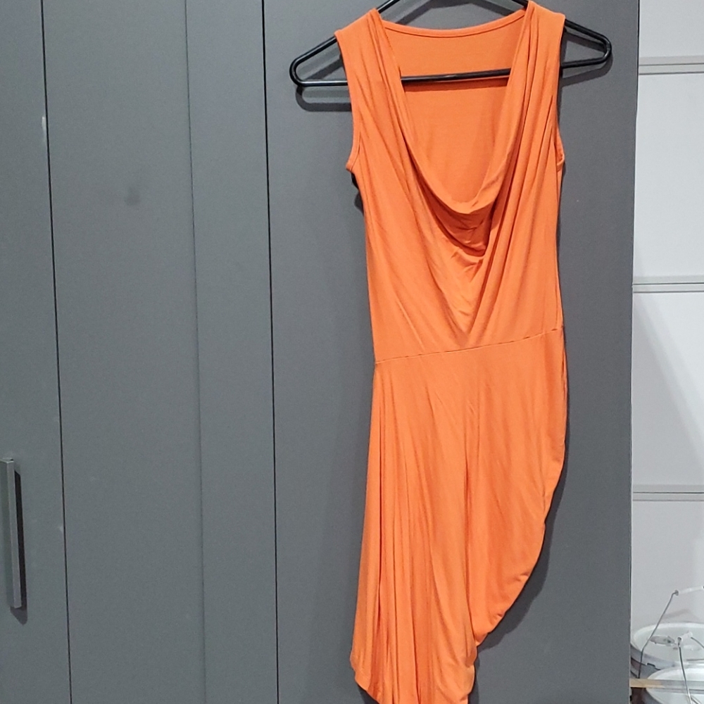 Asymmetrical hem dress
